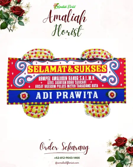 Papan Bunga Ucapan Selamat Sekanak Raya